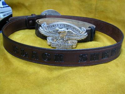 Belts Assorted, Custom, Full Grain Leather, Hand tooled, Hand made in the Okanagan, Oliver, B.C., Canada.