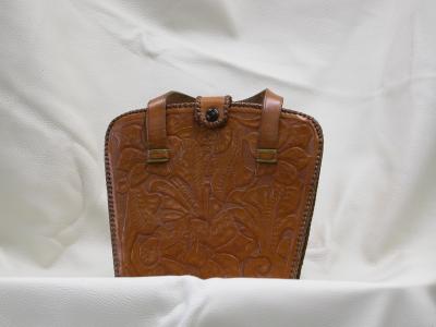 Purse Custom, Full Grain Leather, Hand tooled, Hand Made in the Okanagan, Oliver, B.C., Canada.